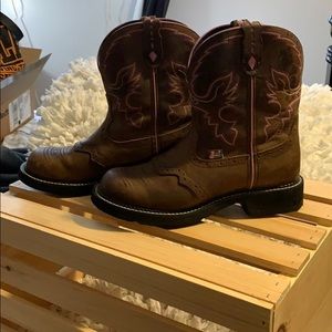 JUSTIN Boots in Mint Condition! Sz:9 1/2